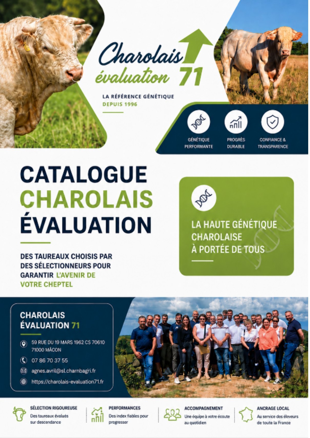 Couverture du catalogue Charolais Évaluation 71